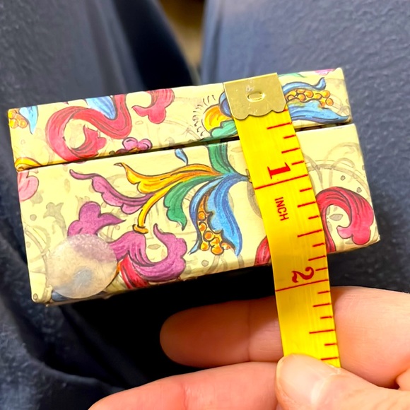 Vintage small jewelry or storage box with a lid and mirror. Macy’s. Collectible. - Picture 15 of 16